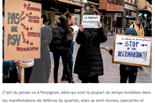 Femmes gitanes et maire de Perpignan (Indep 28 fév 2024 – 1sur4)